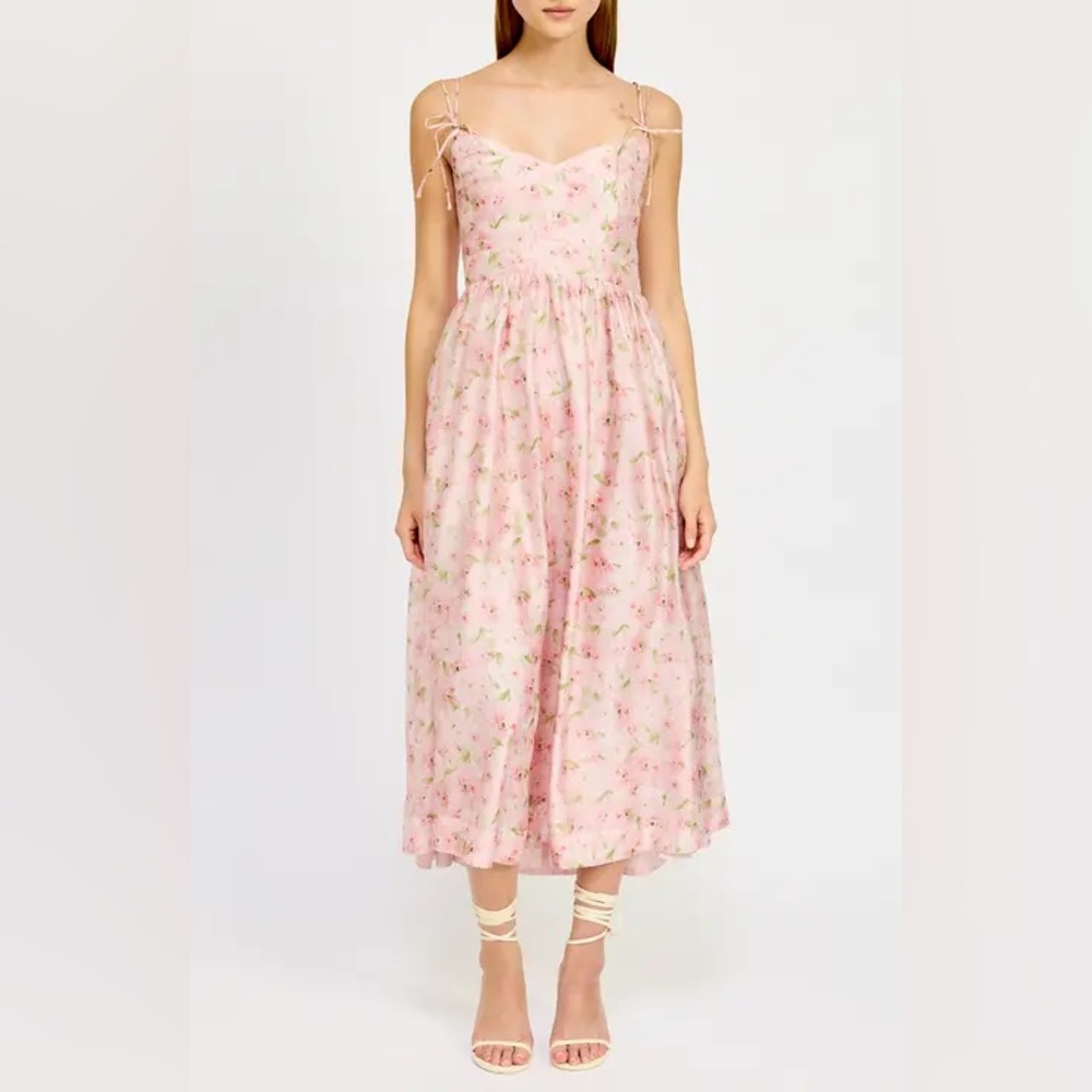 Zunie Floral Pink Dress size GIRL SIZE 12